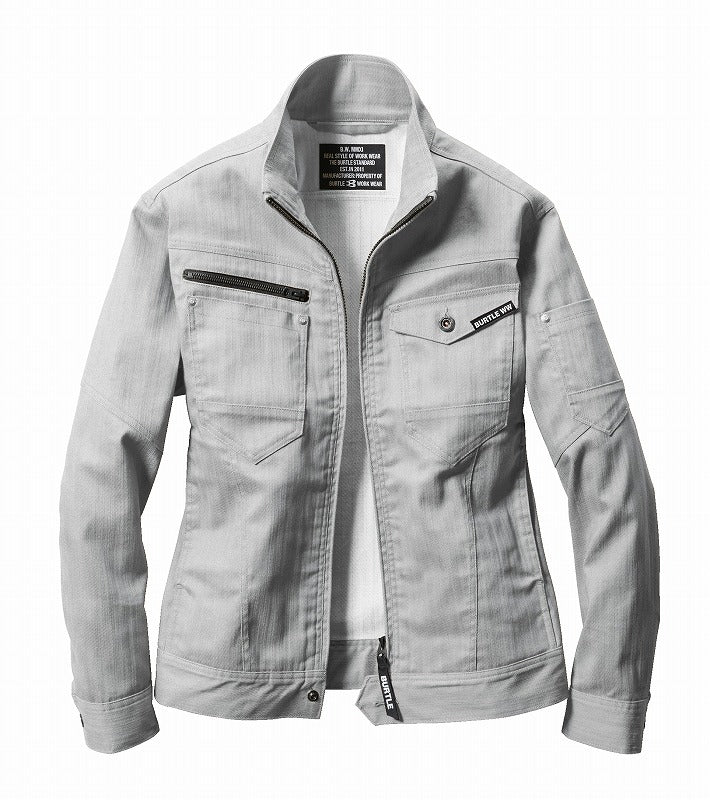 【アウトレット】長袖ジャケット シルバー S ユニセックス 秋冬用