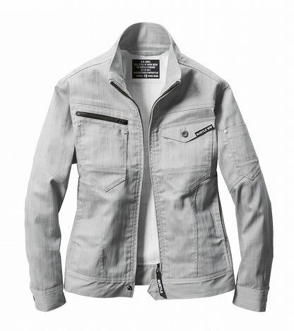 【アウトレット】長袖ジャケット シルバー S ユニセックス 秋冬用