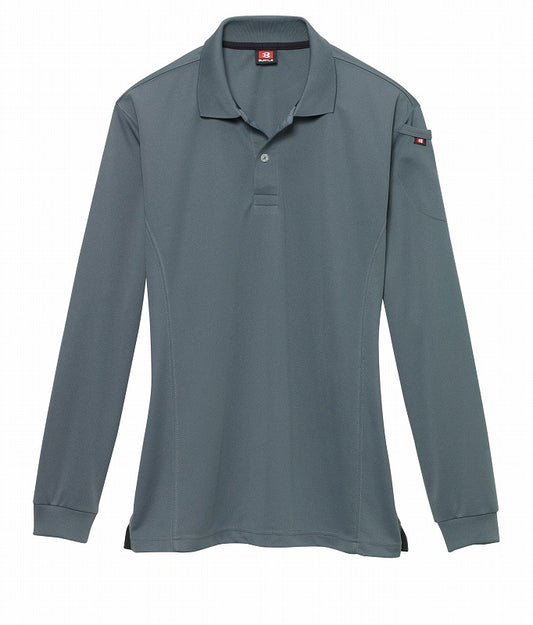 長袖ポロシャツ ドライメッシュ スティール オールシーズン ユニセックス