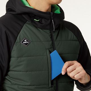 防風フーディジャケット ジェットパープル