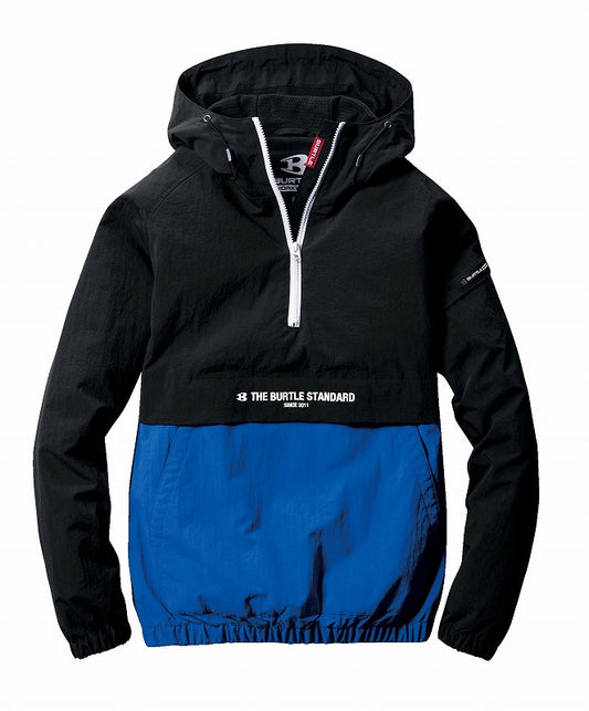 防風アノラックパーカー サーフブルー ユニセックス 秋冬用