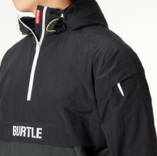 防風アノラックパーカー グレイカモ