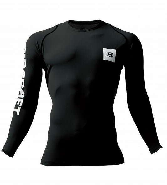 アイスフィッテッド 長袖Tシャツ ブラック 春夏用 ユニセックス