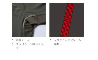 バートル 4105 半袖アイスフィッテッド レッド