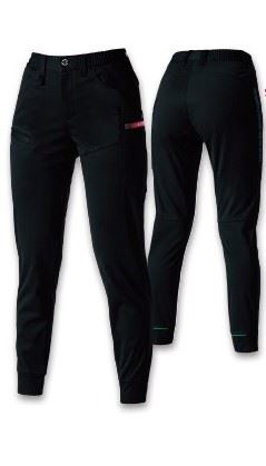 防風ジョガーパンツ ブラック 秋冬