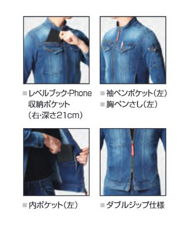 ジャケット 3/ネイビー 3L