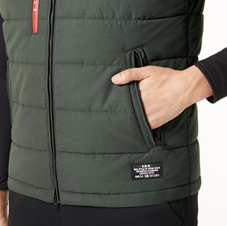 防寒ベスト カーキ