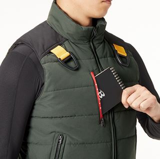 防寒ベスト カーキ