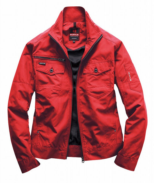 長袖レイザージャケット レッド オールシーズン ユニセックス