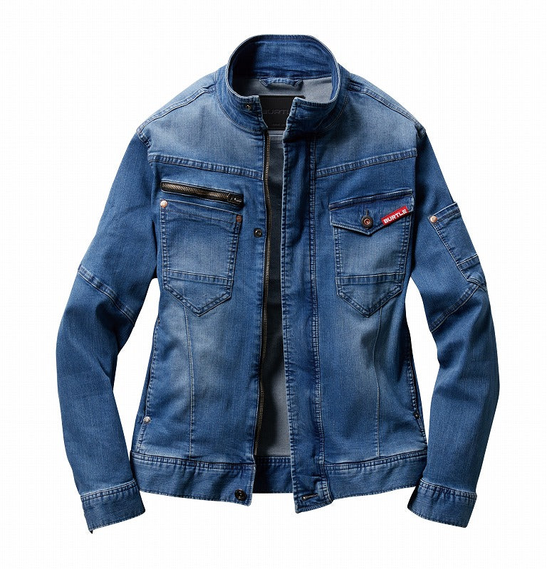 【アウトレット】長袖デニムジャケット インディゴ M 春夏用 メンズ