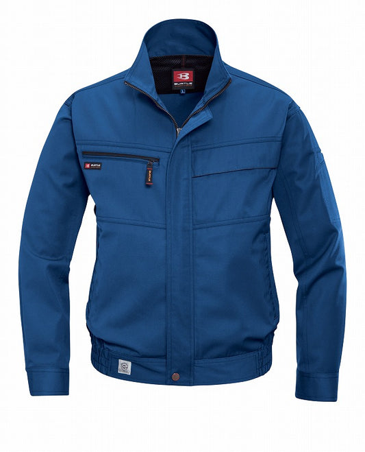 長袖ブルゾン ロイヤルブルー 春夏用 メンズ