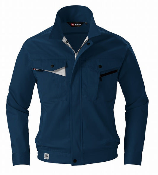 長袖ブルゾン ネイビー 春夏用 メンズ