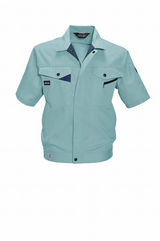 半袖ブルゾン アースグリーン 春夏用 メンズ