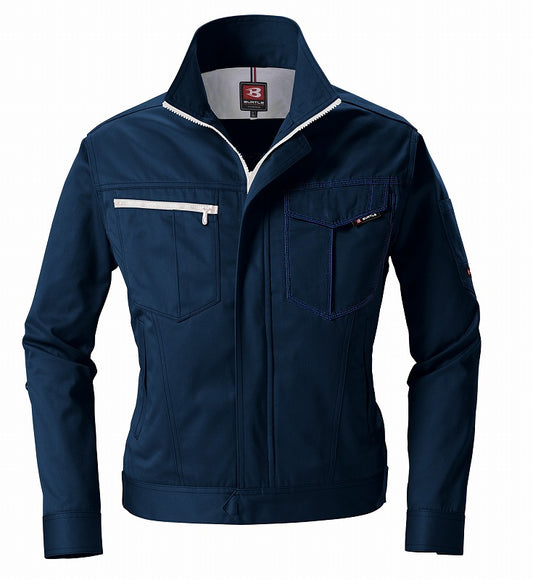 長袖ジャケット ネイビー 秋冬用 ユニセックス