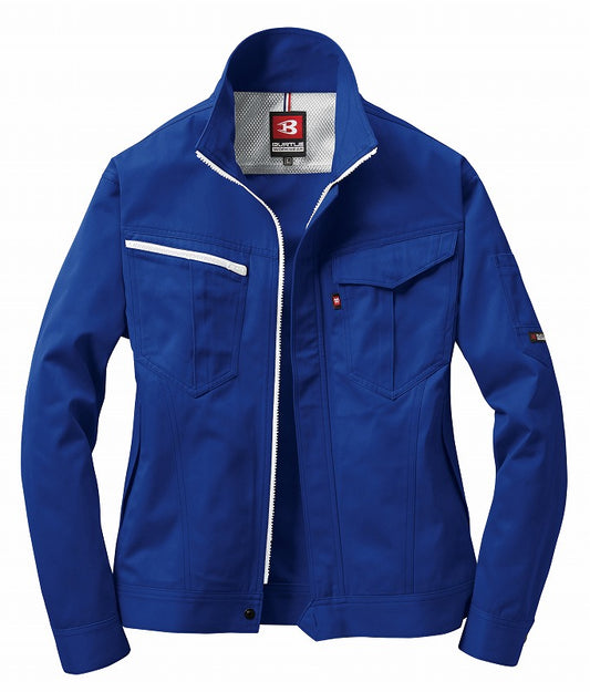 長袖ジャケット ロイヤルブルー 春夏用 ユニセックス