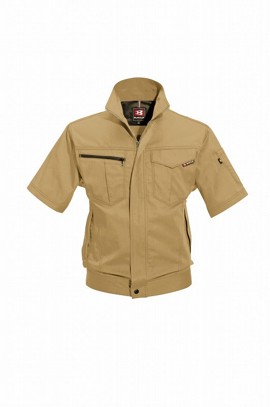 半袖ジャケット キャメル 春夏用 ユニセックス