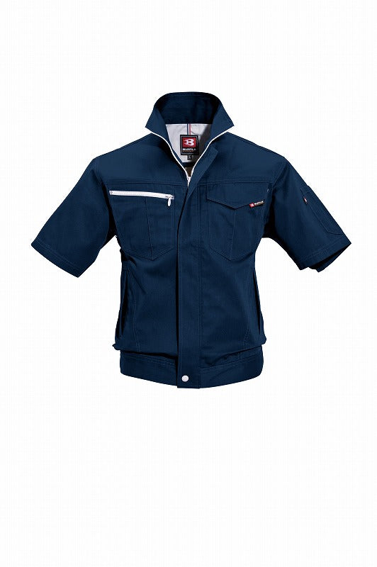 半袖ジャケット ネイビー 春夏用 ユニセックス