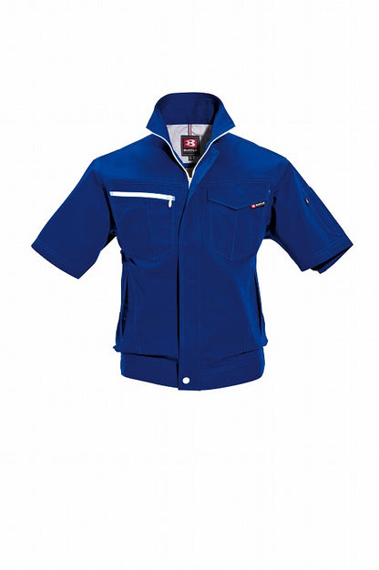 【アウトレット】半袖ジャケット ロイヤルブルー LL 春夏用 ユニセックス