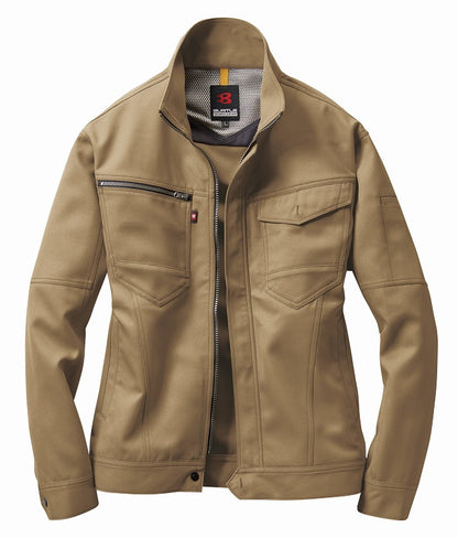 長袖ジャケット キャメル 春夏用 ユニセックス