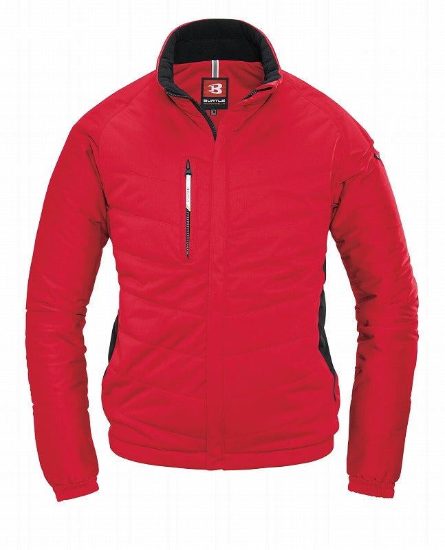 防風ストレッチ軽防寒ブルゾン レッド 秋冬用 ユニセックス