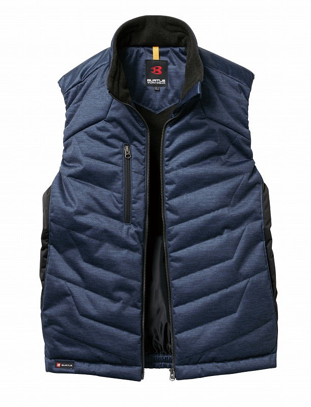 防風ストレッチ軽防寒ベスト シールズ杢 秋冬用 ユニセックス