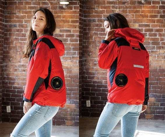 エアークラフトパーカー長袖ジャケット 服のみ ロイヤルブルー 4Lサイズ