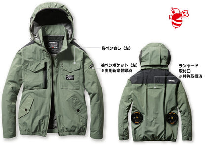 エアークラフト タクティカルブルゾン アッシュグレー ユニセックス 春夏用