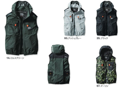 エアークラフト ベスト 服のみ ブラック ユニセックス 春夏用