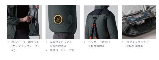 バートル AC1156 AC半袖ブルゾン アッシュグレー 4XL