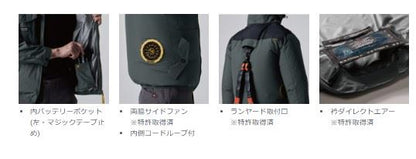 バートル AC1156 AC半袖ブルゾン アッシュグレー 4XL