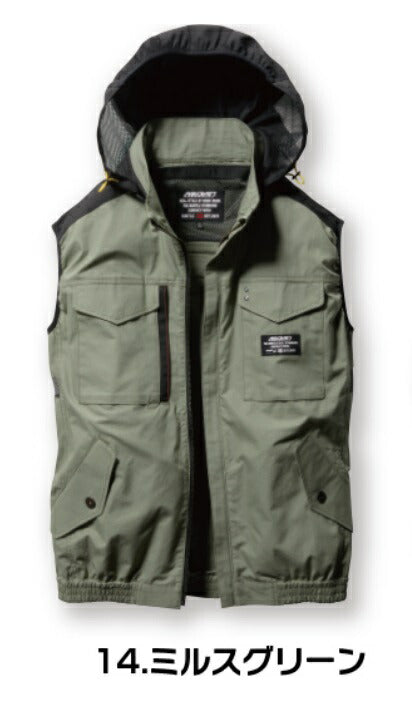 エアークラフト ベスト 14/ミルスグリーン Lサイズ