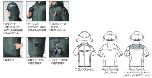 AC半袖ブルゾン アッシュグレー