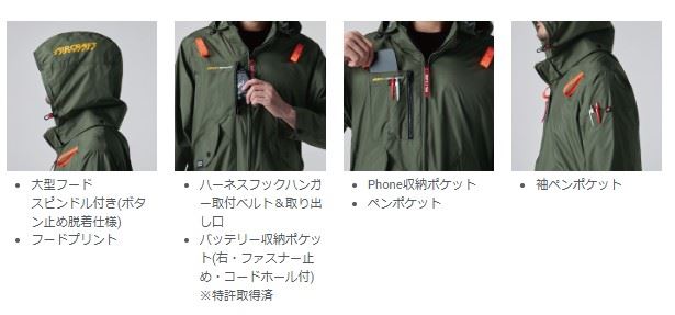 バートル AC2071 ACブルゾン 35/ブラック