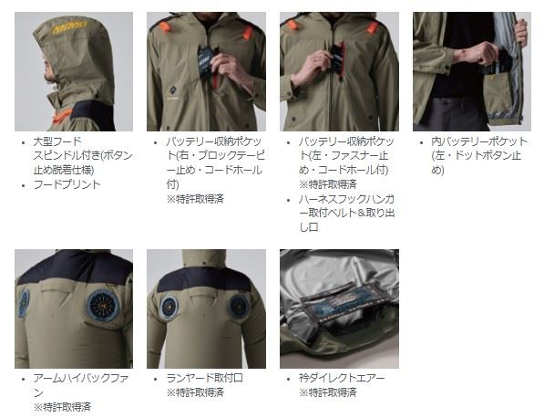 バートル AC2084 ベスト 35/ブラック