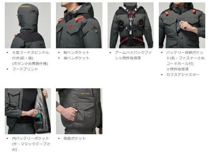 バートル AC2101 ACブルゾン ブラック ユニセックス