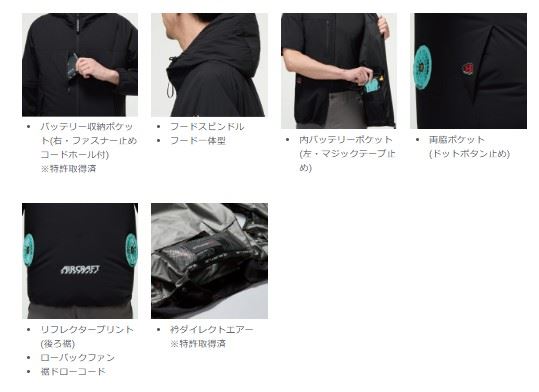 バートル AC2124 ACベスト カーキ ユニセックス