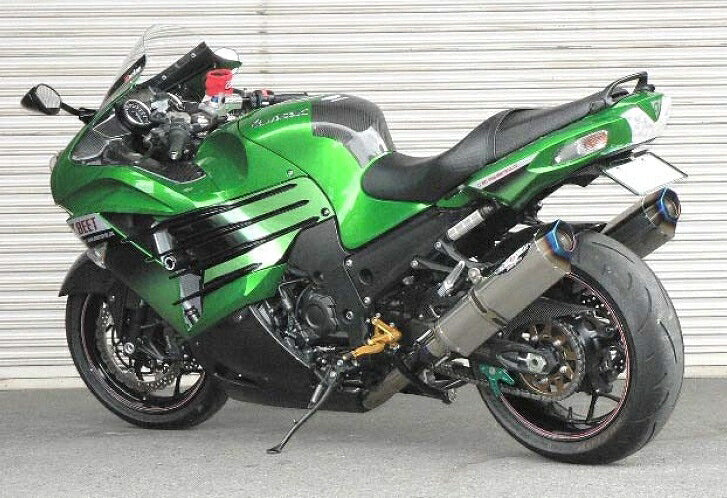 ZX14R マフラー NASSERT EVOLUTION TYPE2 T2 スリップオン マフラー チタン/クリアチタン ZX14R