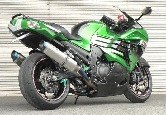 ニンジャ ZX14R マフラー NASSERT EVOLUTION TYPE2 T2 マフラー チタン/ブルーチタン NINJA ZX14R ニンジャZX14R