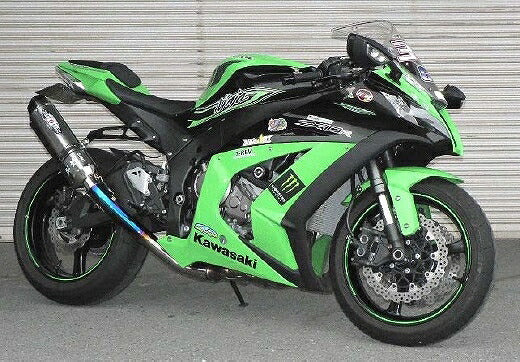 ZX-10R Exhaust NASSERT-R EVOLUTION TYPE2 Slip-On Exhaust Titanium/Blue Titanium ZX-10R
