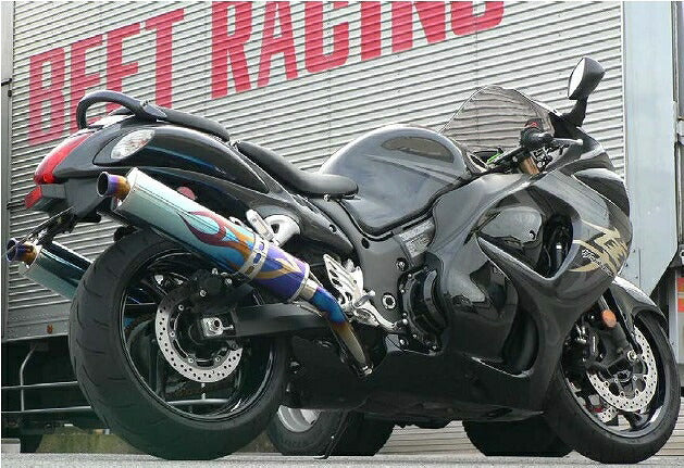 GSX1300R隼 マフラー NEW NASSERT-R T2 スリップオン マフラー チタン/カーボン GSX1300R隼