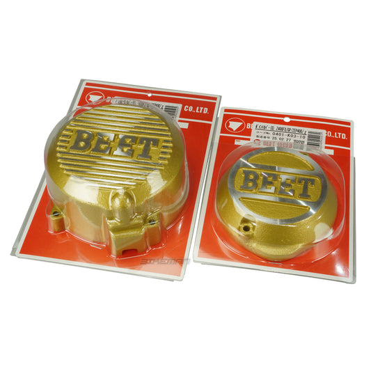 ゼファー400 ゼファ ーカイ Z400FX Z400GP スターターカバー ジェネレーターカバー 左右セット ゴールド 0401-K03-10 0402-K03-10