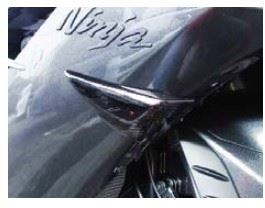 フロントウインカーレンズカバーセット ブラック ZX-14R ZZ-R1400