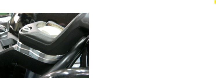 Handlebar Risers 6mm Black Ninja 250