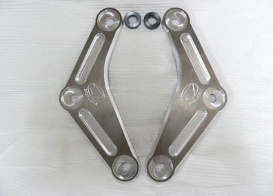 Lowering Link Plate Kit, Black Painted Stainless Steel, Ninja ZX-25R