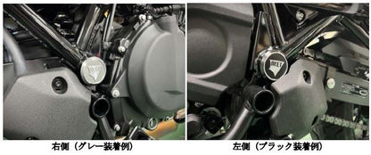 Swingarm Pivot Plug Set, Black, Eliminator 400