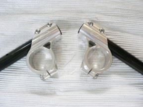 41mm Clip-On Handlebars, Silver, Universal