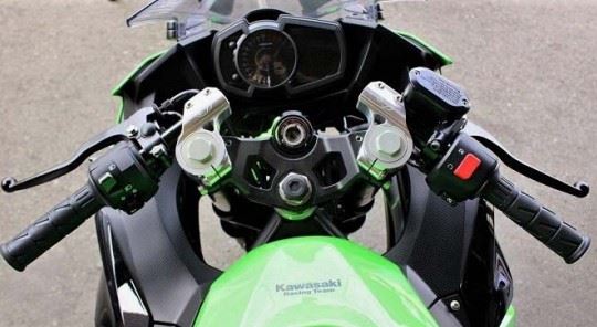 Racing Handlebar Kit, Silver, Ninja 250/400 '18~