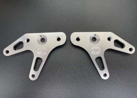 V字レーシングスタンドフックセット シルバー 汎用 8mm