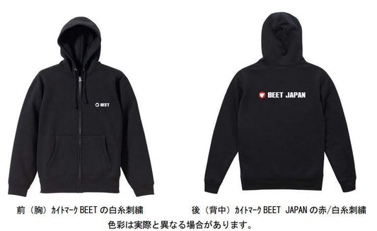 10.0 オンス BEET ドライ裏フリースジップパーカー ブラック
