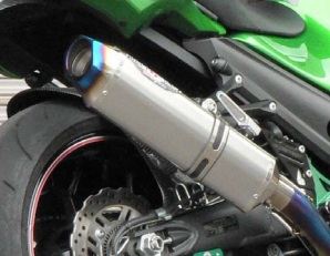 R-EVO T2汎用TIサイレンサー 400L クリアチタン 400mm